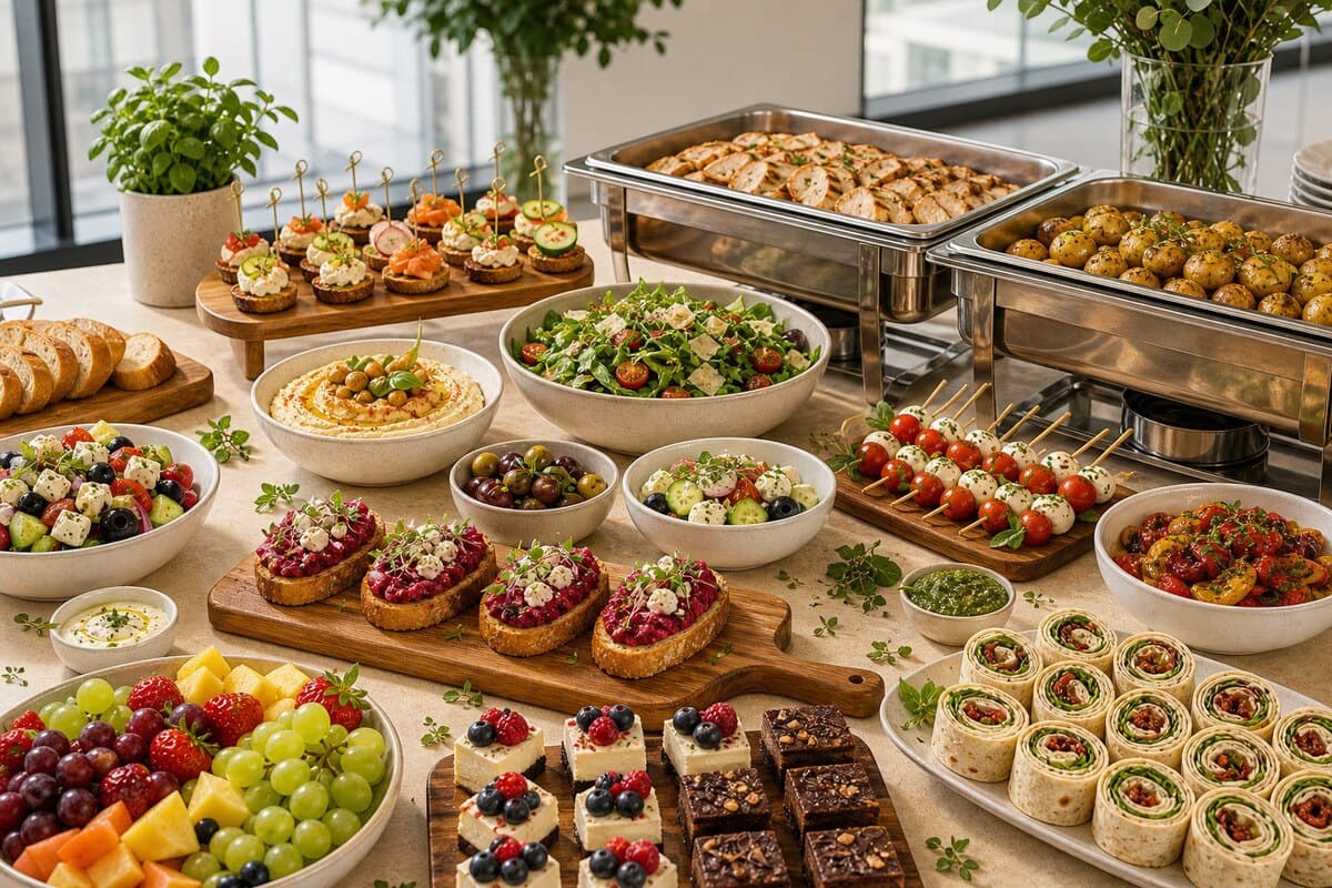 Corporate catering setup