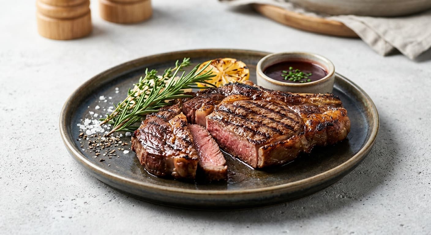 Grill: RIB EYE steak