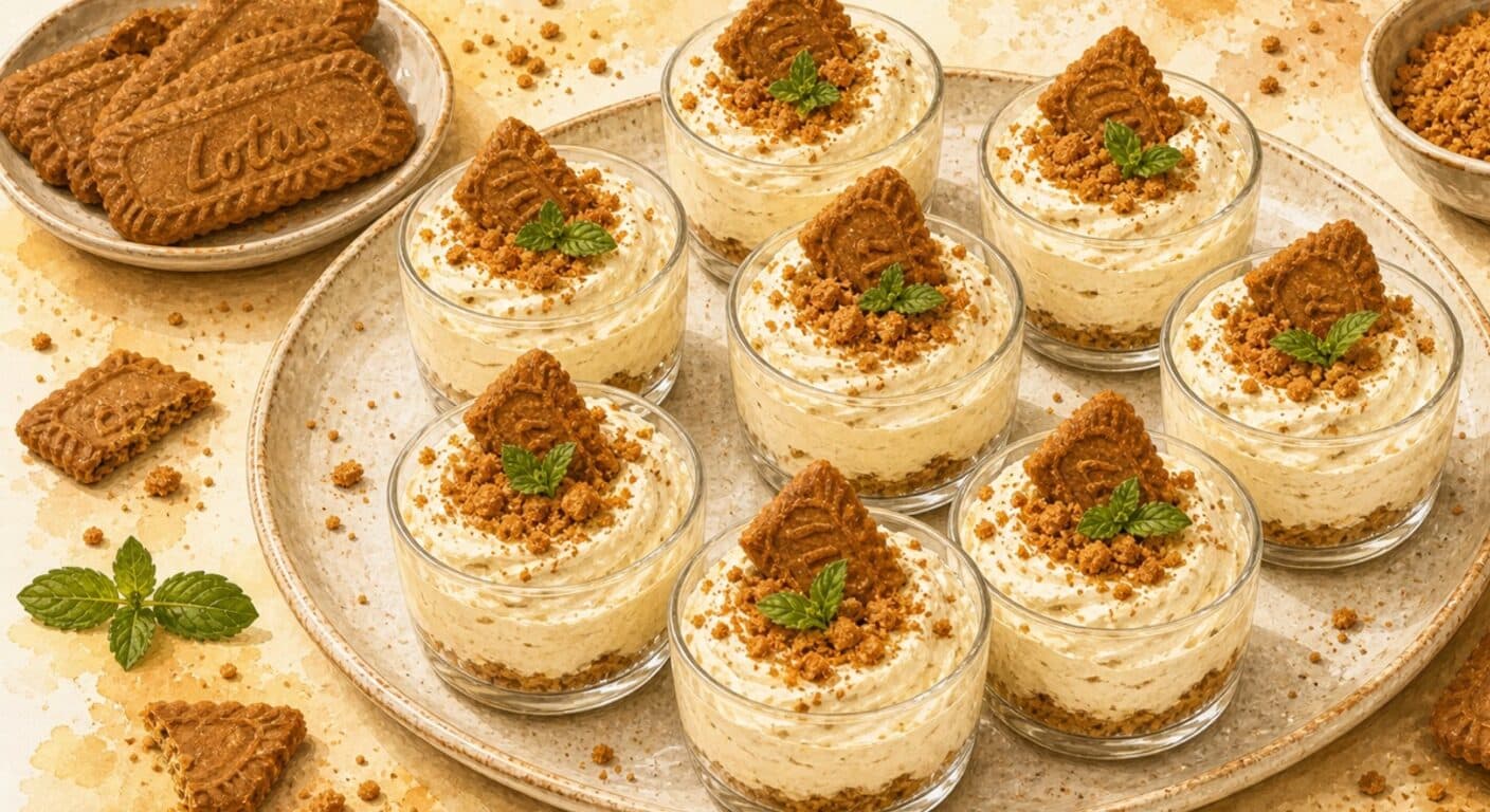 Whipped mascarpone with Lotus biscuits from the Sweet menu by Fudík catering 3