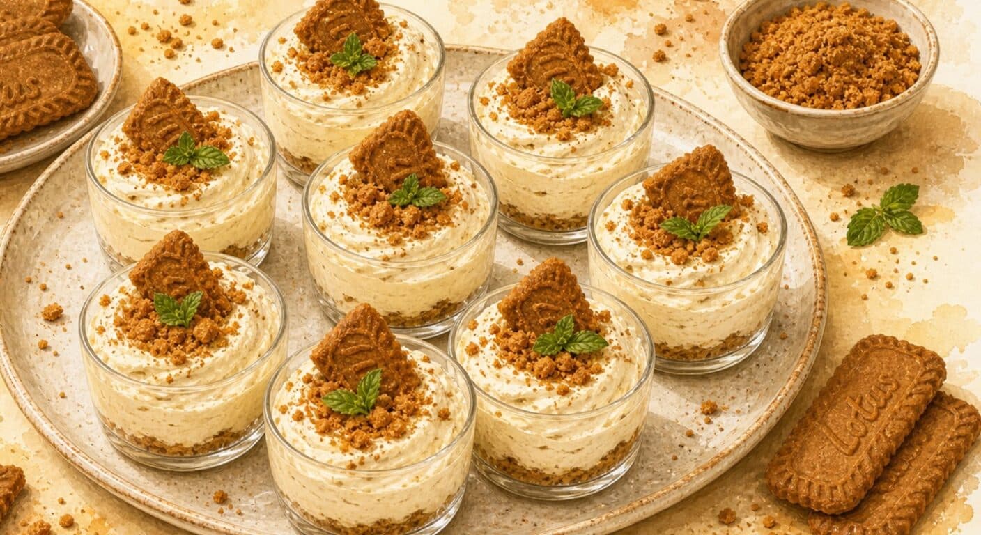 Whipped mascarpone with Lotus biscuits from the Sweet menu by Fudík catering 4