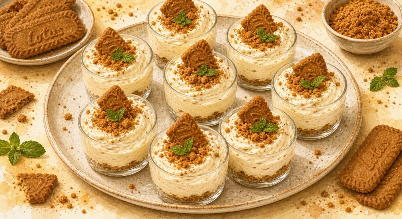Whipped mascarpone with Lotus biscuits from the Sweet menu by Fudík catering 5