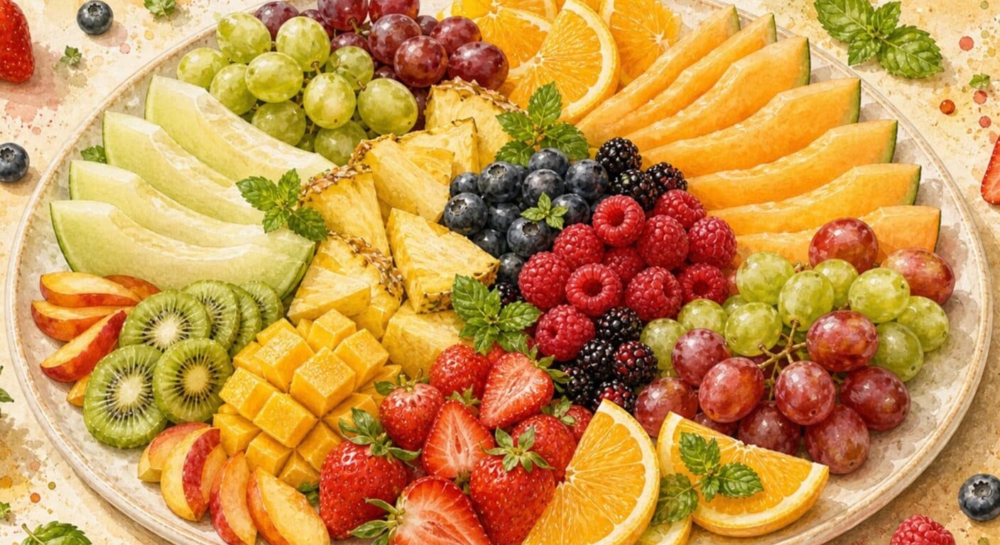 Fresh fruit / seasonal from the Appetizers & Salads menu by Fudík catering 2