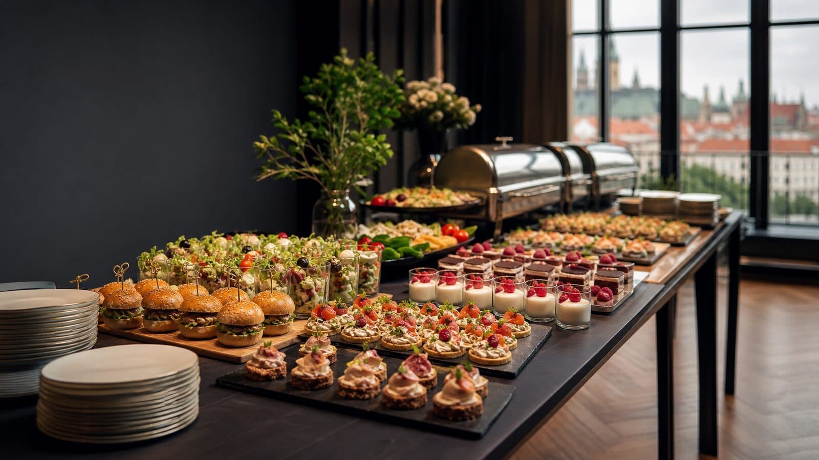 Buffet catering for 50 guests